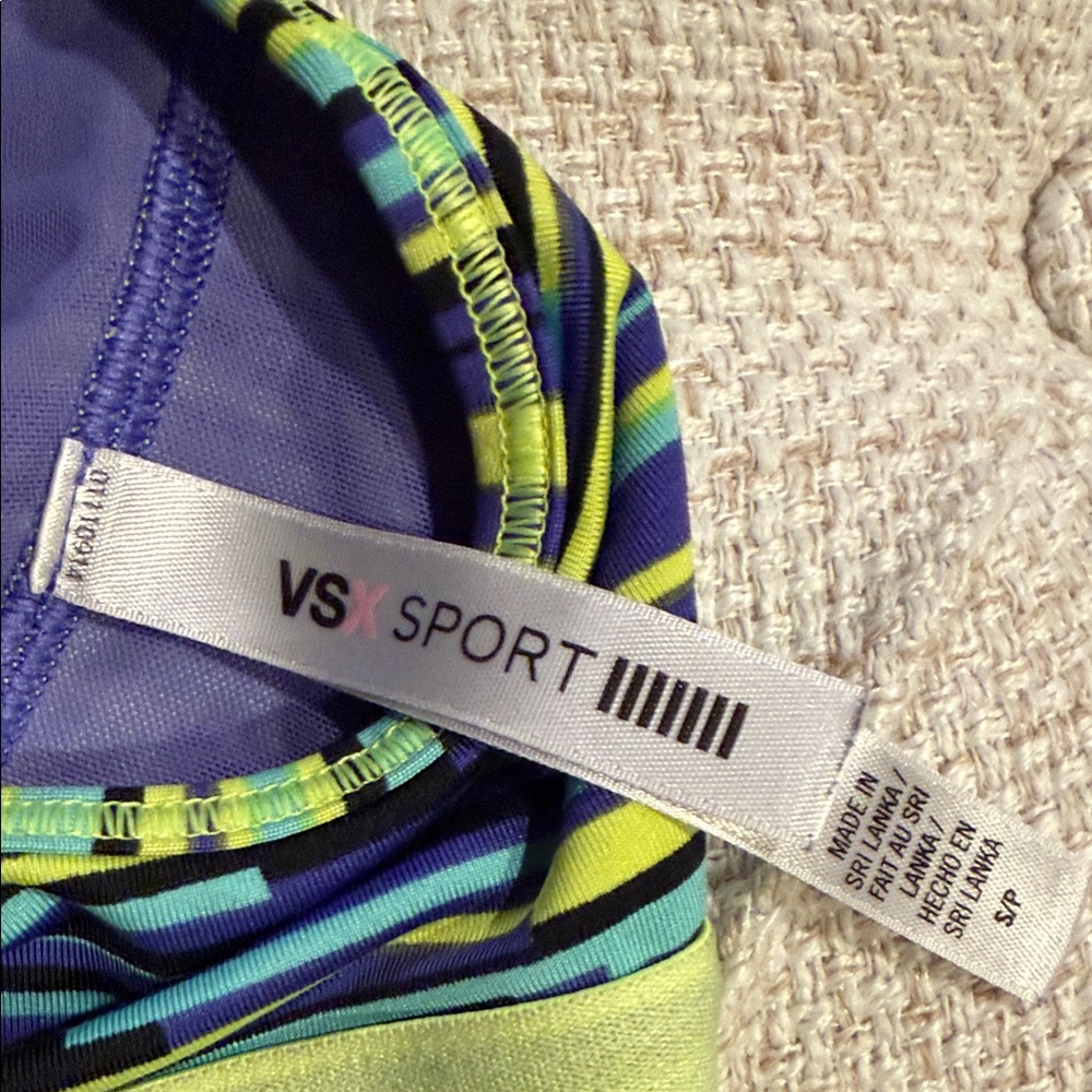 Victoria’s Secret VSX Multicolor Striped Sports Bra S - Picture 4 of 4